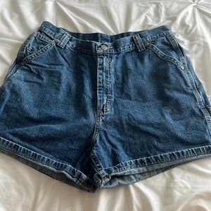 Lee size 12 dark wash denim shorts 100% cotton